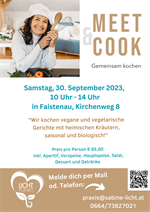 Flyer für Meet & Cook